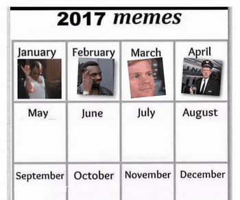 Up to date meme calendar